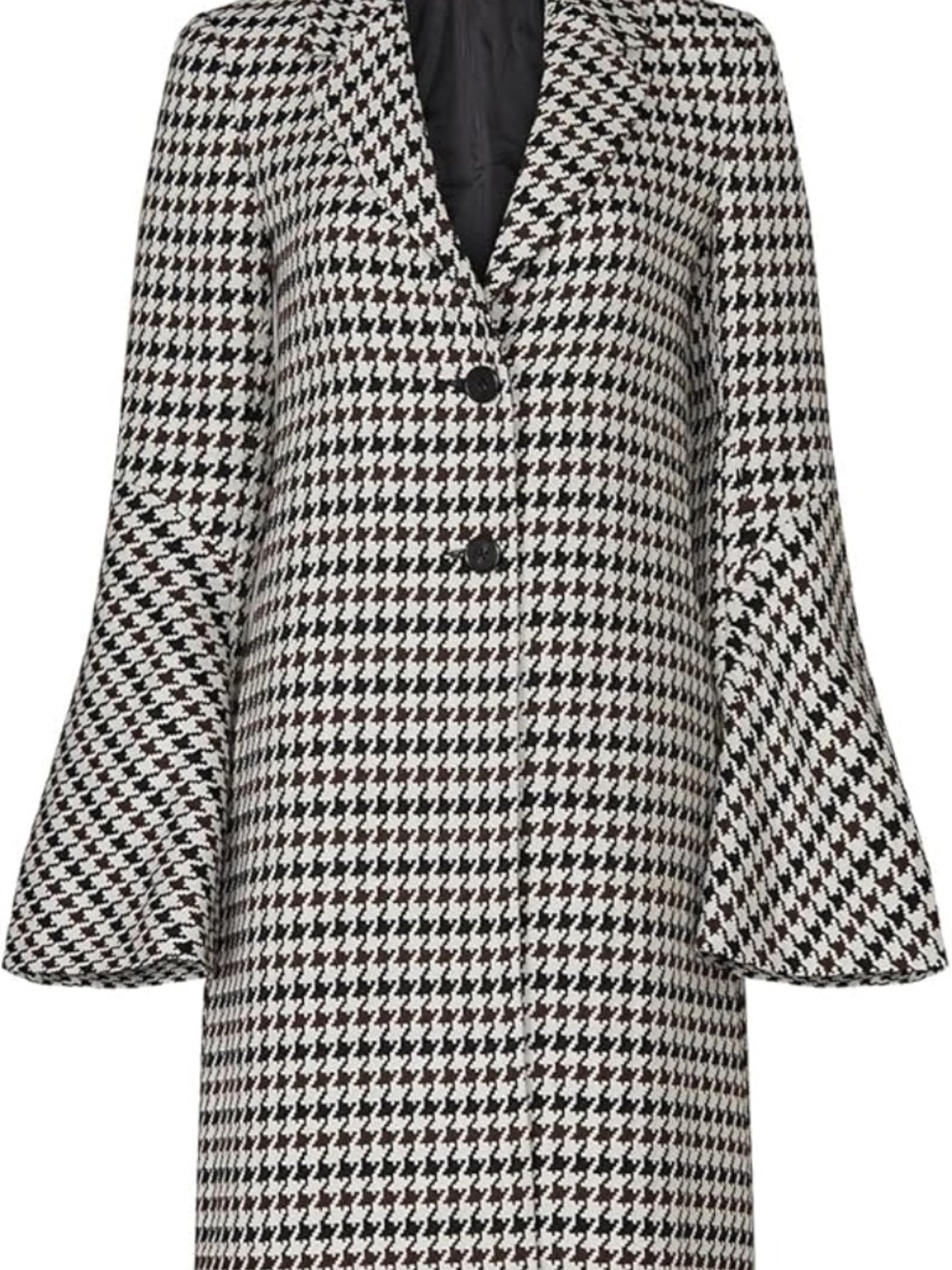 RTR x Derek Lam Collective Bell Sleeve Houstooth Coat Sz 44 (Sz 8)